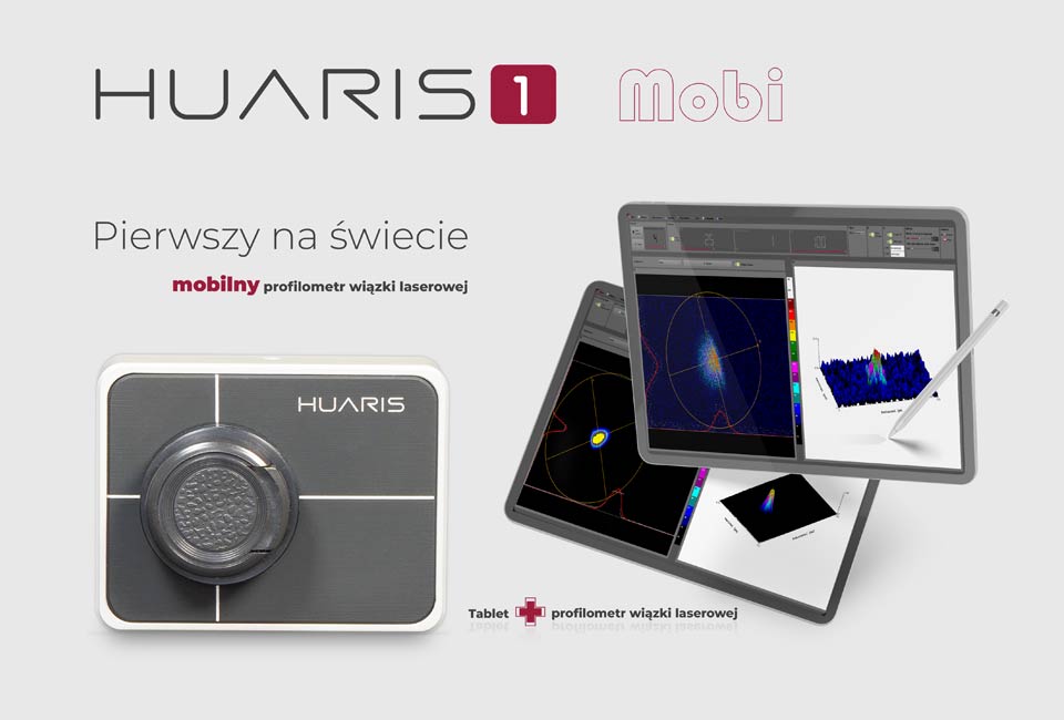 Huaris mobi one profilometr wiązki laserowej plus tablet