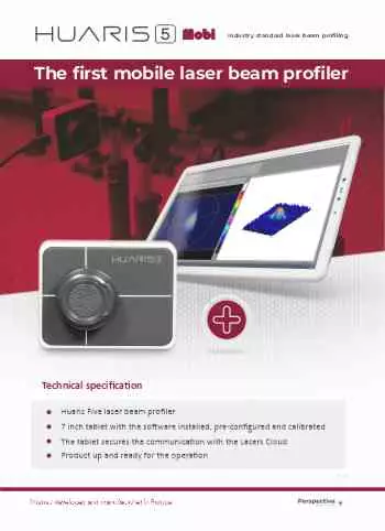 Data sheet of Huaris One Laser Beam Profiler by Perspectiva Solutions
