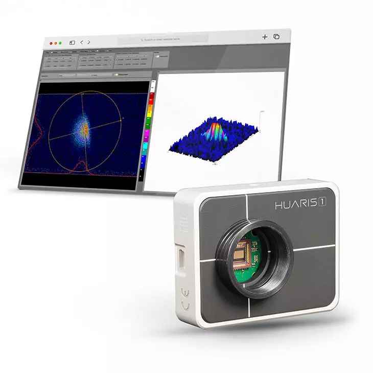 Huaris one is a portable laser beam profiler with dedicated laser monitoring software