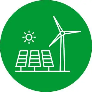 ikona zielony wodór - produkcja wodoru z farm wiatrowych